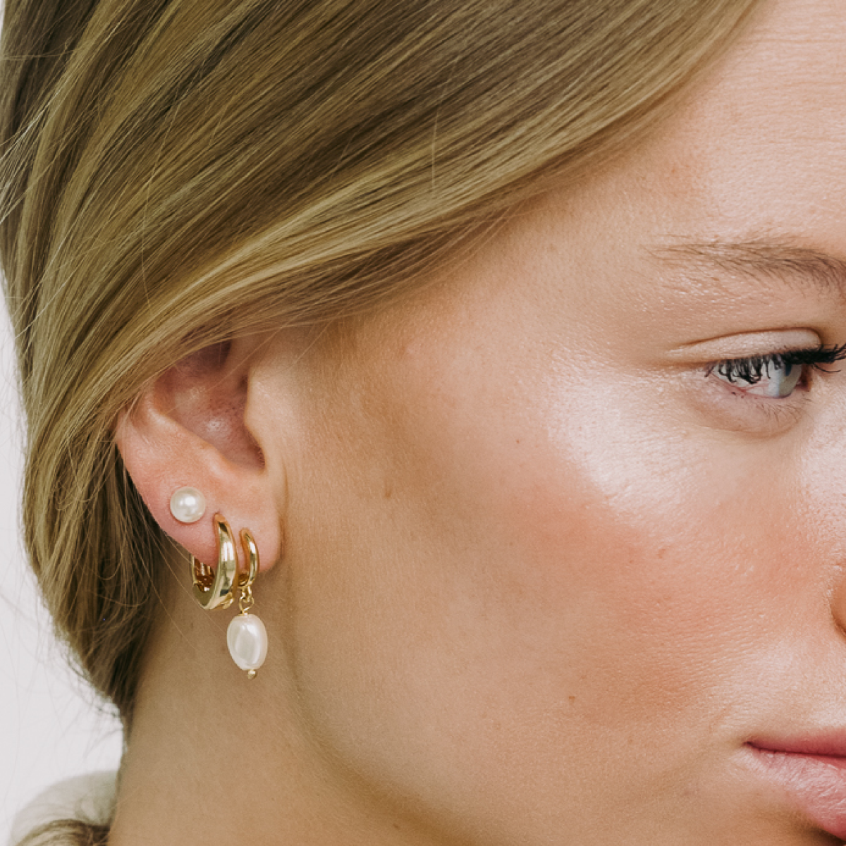 Classic Pearl Earring Stack